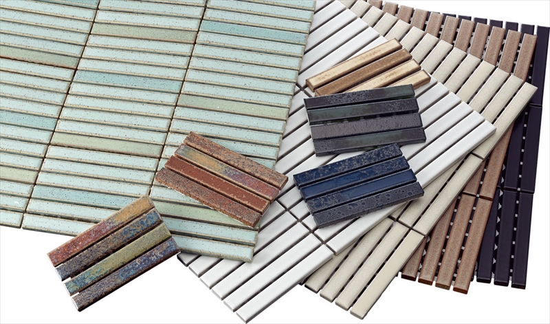 インテリアモザイク 窯変ボーダー3