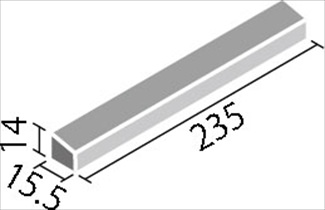 アクセントボーダー 斜割面5
