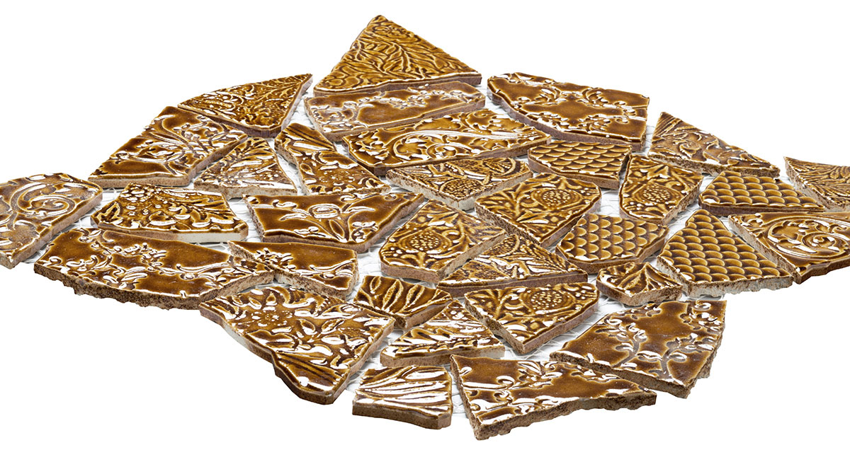 クラッシュタイル施釉2