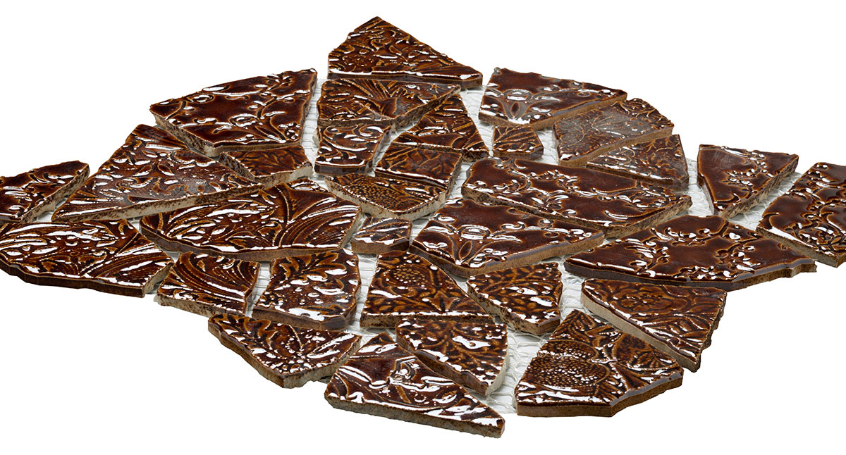 クラッシュタイル施釉2