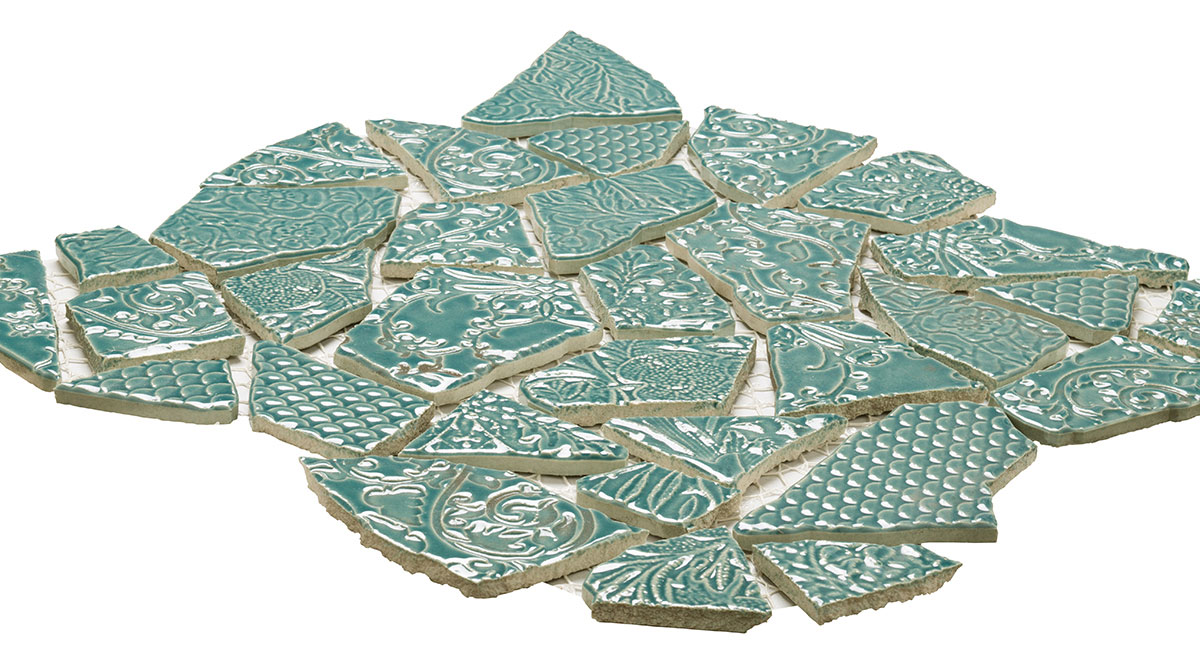 クラッシュタイル施釉2